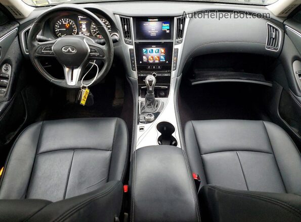 JN1EV7AR8LM252561 2020 INFINITI Q50 Black Առջևի վահանակի տեսք