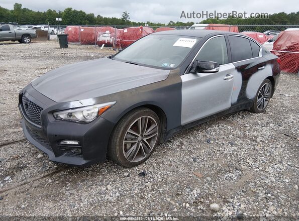 JN1EV7AR9HM830609 2017 INFINITI Q50 Black Przód lewy