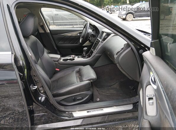 JN1EV7AR9HM830609 2017 INFINITI Q50 Black Widok wnętrza z przodu