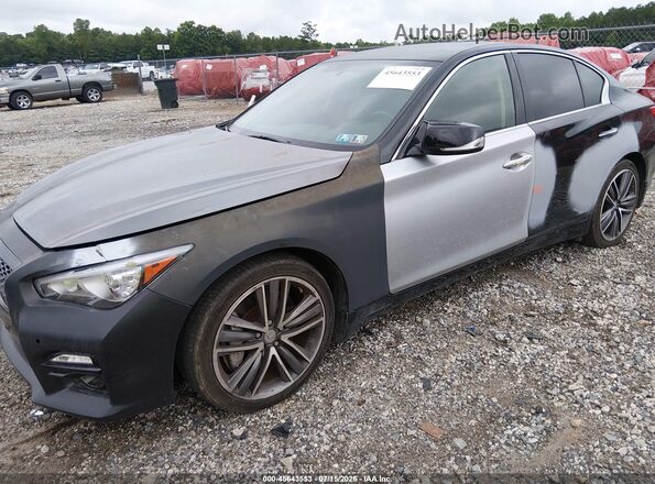 JN1EV7AR9HM830609 2017 INFINITI Q50 Black Widok z przodu