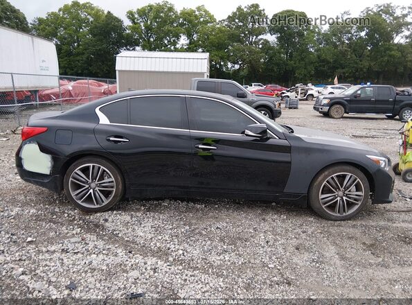 JN1EV7AR9HM830609 2017 INFINITI Q50 Black Widok wnętrza z tyłu