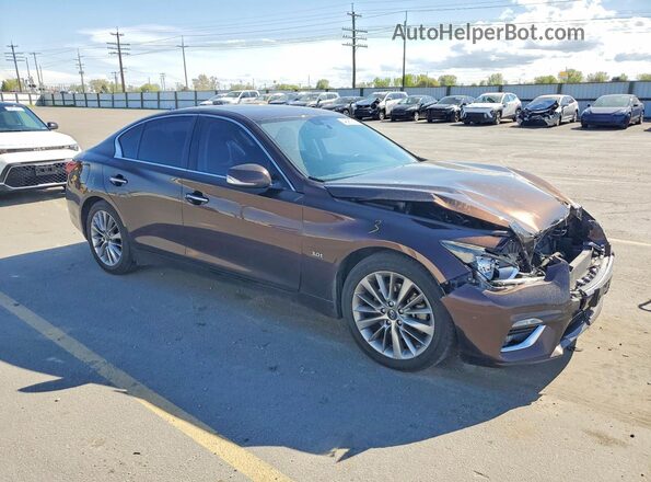 JN1EV7AR9JM432080 2018 INFINITI Q50 Brown Front right