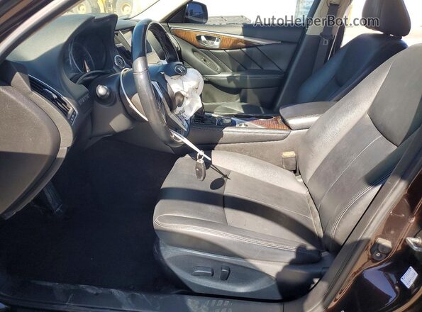 JN1EV7AR9JM432080 2018 INFINITI Q50 Brown Front interior view