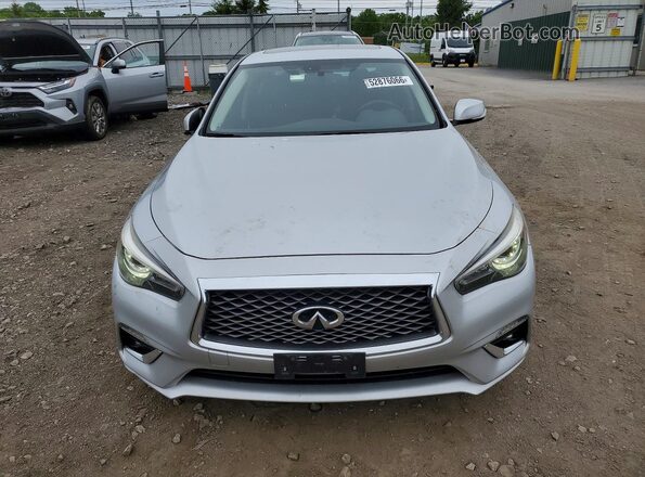 JN1EV7AR9JM433777 2018 INFINITI Q50 Silver Vista frontal