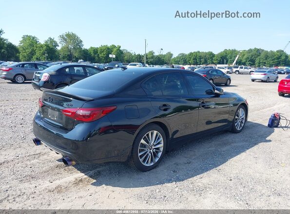 JN1EV7AR9JM436601 2018 INFINITI Q50 Black უკანა მარჯვენა