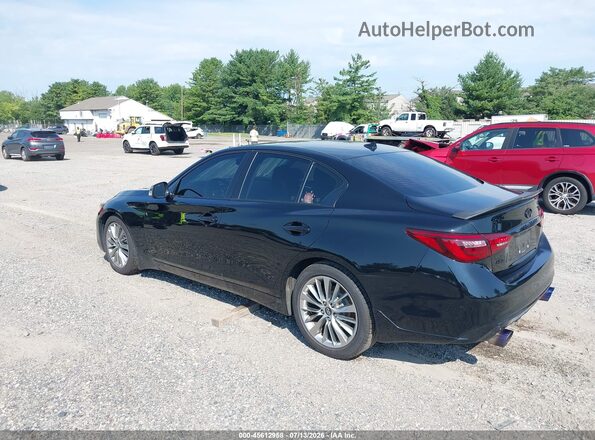 JN1EV7AR9JM436601 2018 INFINITI Q50 Black უკანა მარცხენა
