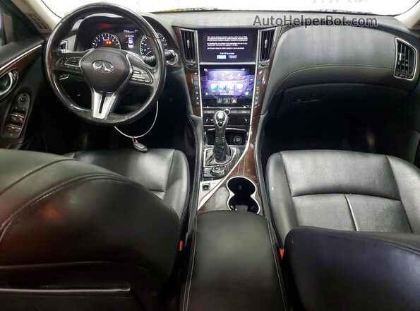 JN1EV7AR9JM437246 2018 INFINITI Q50 White Вид панелі приладів