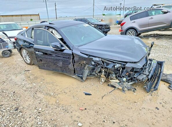 JN1EV7AR9JM440695 2018 INFINITI Q50 Black Առջևի աջ