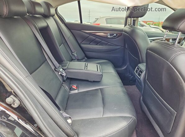 JN1EV7AR9JM440695 2018 INFINITI Q50 Black Հետևի նստատեղերի տեսք