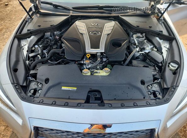 JN1EV7AR9JM441541 2018 INFINITI Q50 Silver Widok wnętrza z tyłu