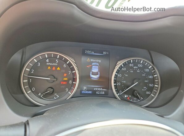 JN1EV7AR9JM441541 2018 INFINITI Q50 Silver Widok zestawu wskaźników