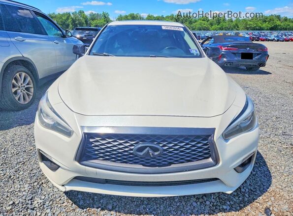 JN1EV7AR9KM553550 2019 INFINITI Q50 White Դիմացի տեսք