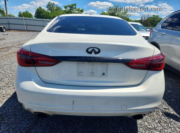 JN1EV7AR9KM553550 2019 INFINITI Q50 White Հետևի տեսք