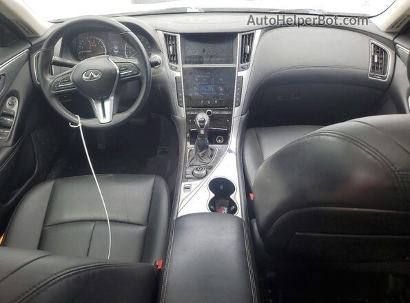 JN1EV7AR9LM254514 2020 INFINITI Q50 White Вид панелі приладів