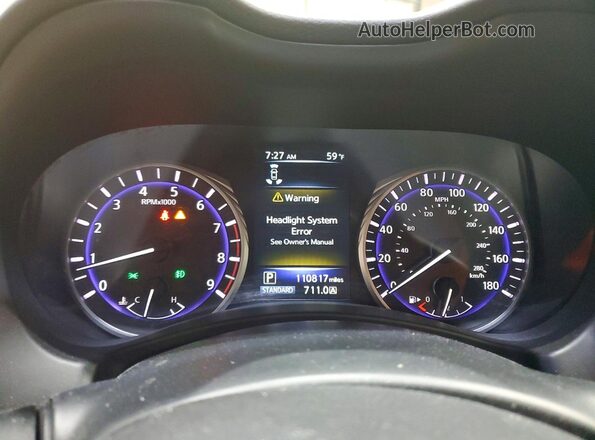 JN1EV7ARXHM830831 2017 INFINITI Q50 Black Vista del cuadro de instrumentos