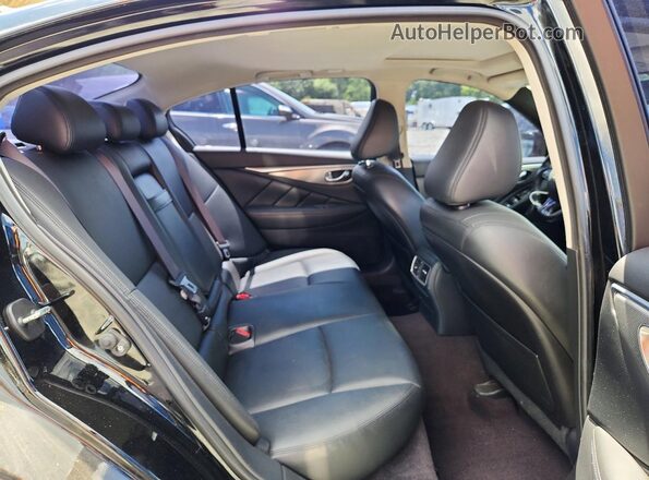 JN1EV7ARXHM837505 2017 INFINITI Q50 Black Widok tylnych siedzeń