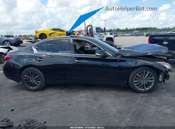 JN1EV7ARXJM430564 2018 INFINITI Q50 Black Rear interior view