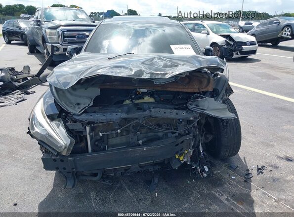 JN1EV7ARXJM430564 2018 INFINITI Q50 Black Instrument cluster view