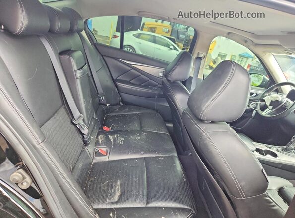 JN1EV7ARXJM444822 2018 INFINITI Q50 Black Вид задніх сидінь