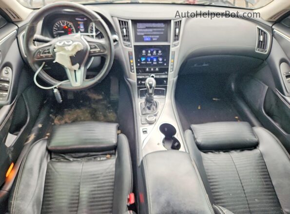 JN1EV7ARXJM444822 2018 INFINITI Q50 Black Вид панелі приладів