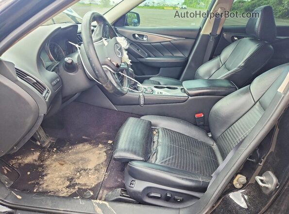 JN1EV7ARXJM444822 2018 INFINITI Q50 Black Вид салону спереду