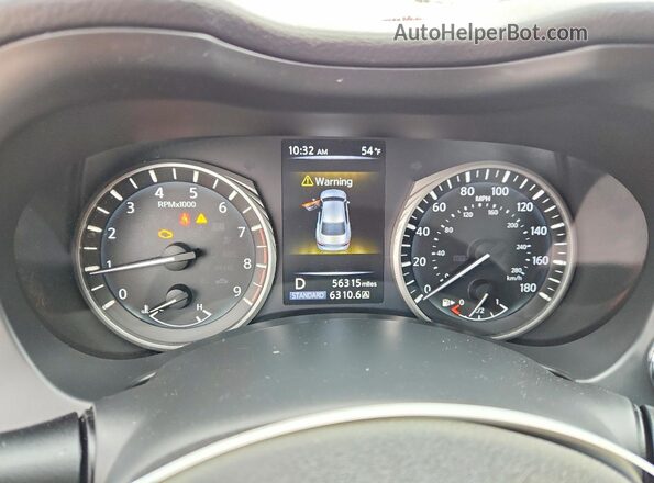 JN1EV7ARXJM445503 2018 INFINITI Q50 Black Vista del cuadro de instrumentos