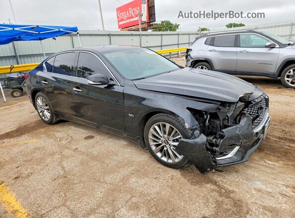 JN1EV7ARXJM445503 2018 INFINITI Q50 Black Delantero derecho