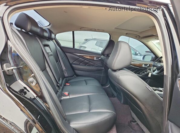 JN1EV7ARXJM445503 2018 INFINITI Q50 Black Vista de los asientos traseros