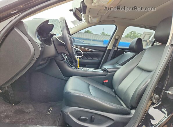 JN1EV7ARXJM445503 2018 INFINITI Q50 Black Vista interior delantera