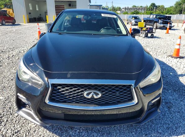 JN1EV7ARXKM557932 2019 INFINITI Q50 Black Front view