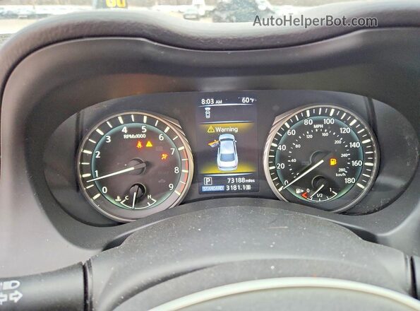 JN1EV7ARXLM256403 2020 INFINITI Q50 Black Widok zestawu wskaźników