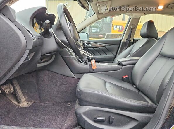 JN1EV7ARXLM256403 2020 INFINITI Q50 Black Widok wnętrza z przodu