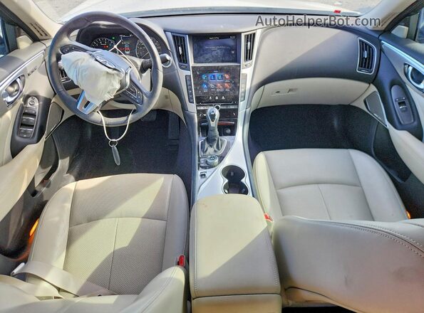 JN1EV7BP0RM600097 2024 INFINITI Q50 White Dashboard view