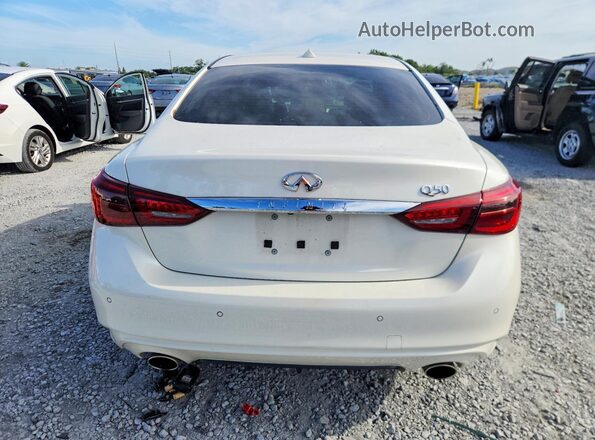 JN1EV7BP0RM600097 2024 INFINITI Q50 White Rear view