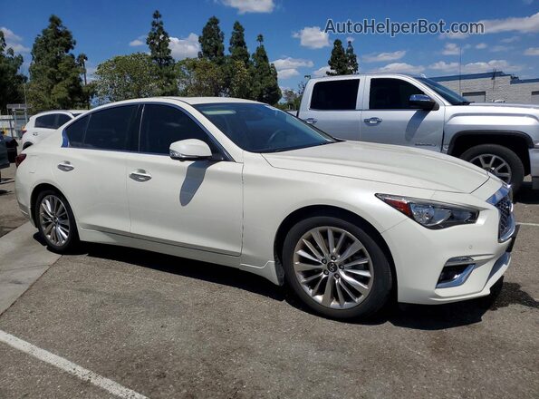 JN1EV7BP1MM704235 2021 INFINITI Q50 White წინა მარჯვენა