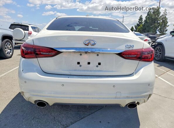 JN1EV7BP1MM704235 2021 INFINITI Q50 White უკანა ხედი