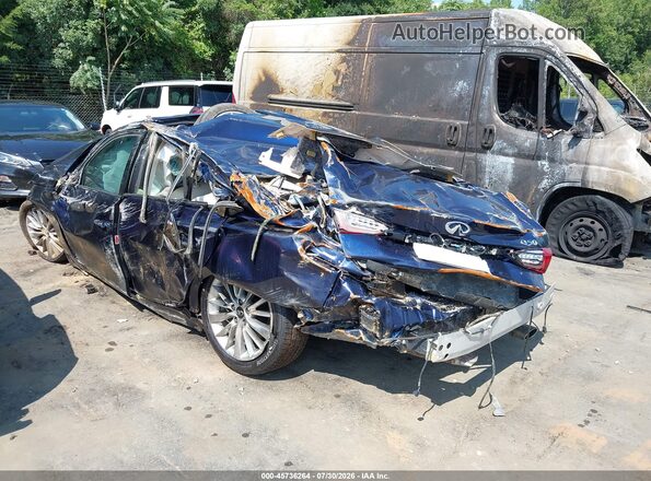 JN1EV7BP3MM702003 2021 INFINITI Q50 Blue უკანა მარცხენა