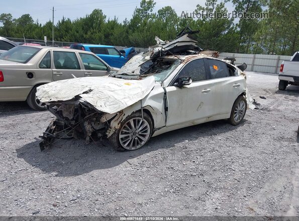 JN1EV7BP3MM705144 2021 INFINITI Q50 White Front left