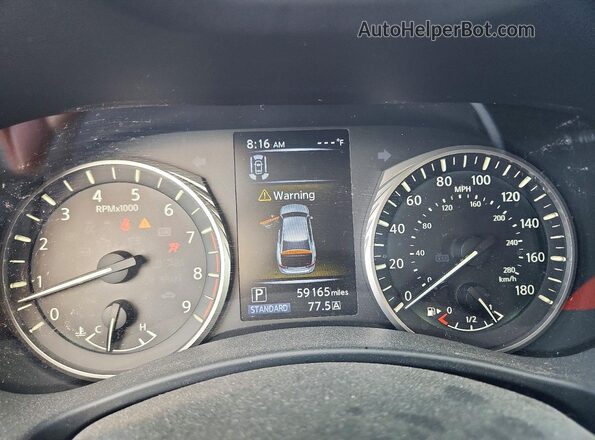 JN1EV7BP5MM701922 2021 INFINITI Q50 Blue ხელსაწყოთა პანელის ხედი