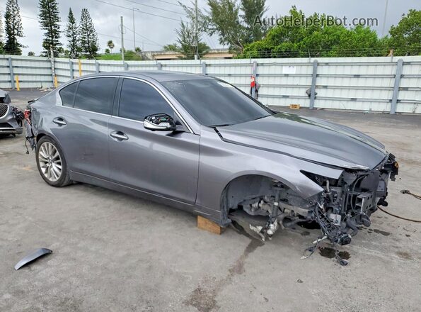 JN1EV7BP7MM702666 2021 INFINITI Q50 Silver Առջևի աջ
