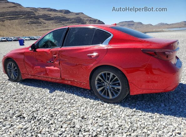 JN1EV7BP9MM700448 2021 INFINITI Q50 Red Rear left