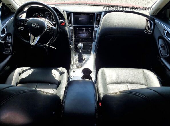 JN1EV7BP9MM700448 2021 INFINITI Q50 Red Dashboard view