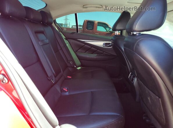JN1EV7BP9MM700448 2021 INFINITI Q50 Red Rear seats view