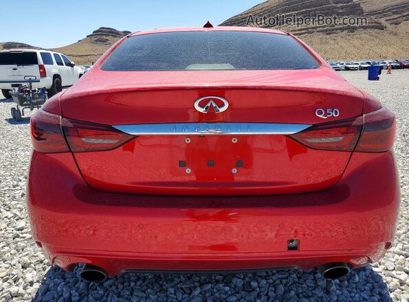 JN1EV7BP9MM700448 2021 INFINITI Q50 Red Rear view