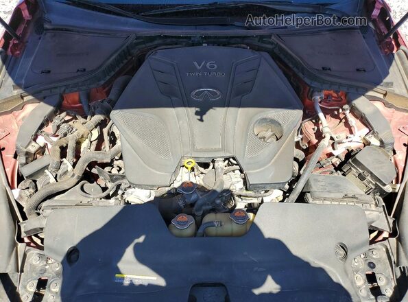 JN1EV7BP9MM700448 2021 INFINITI Q50 Red Rear interior view