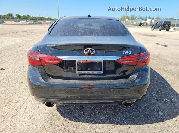 JN1EV7BP9MM704659 2021 INFINITI Q50 Black Rear view