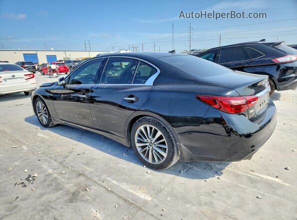 JN1EV7BPXNM310539 2022 INFINITI Q50 Black Tył lewy