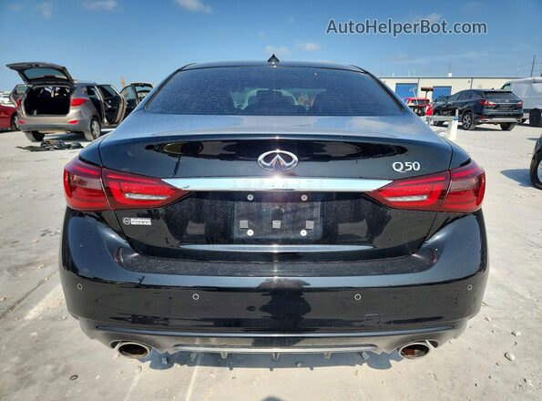 JN1EV7BPXNM310539 2022 INFINITI Q50 Black Widok z tyłu