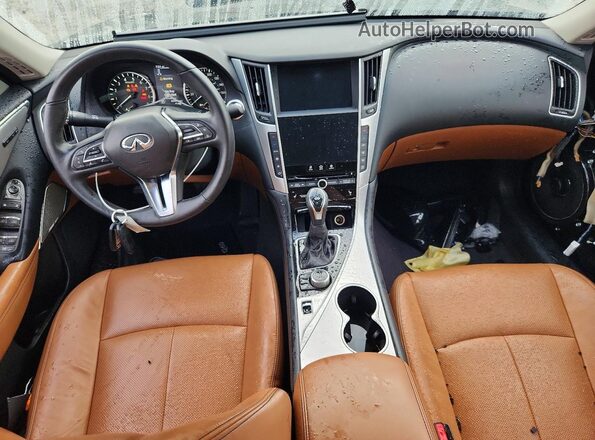 JN1EV7BPXPM510825 2023 INFINITI Q50 Black Widok deski rozdzielczej