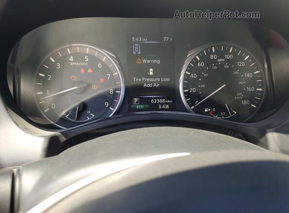JN1EV7BR2MM752036 2021 INFINITI Q50 Белый Вид щитка приборов